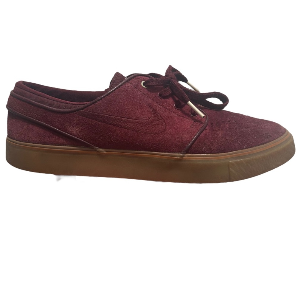 Nike Zoom Air Stefan Janoski Mens 10 Suede Gum Sole Skateboarding Sneaker